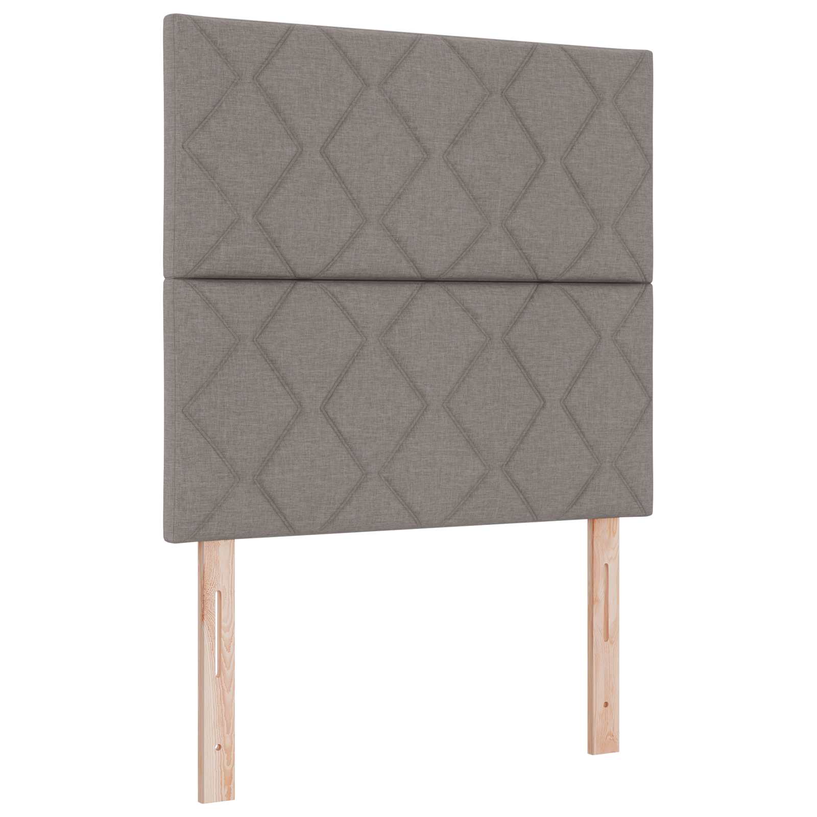Boxspring krevet s madracem Sivosmeđa 100 x 200 cm Tkanina