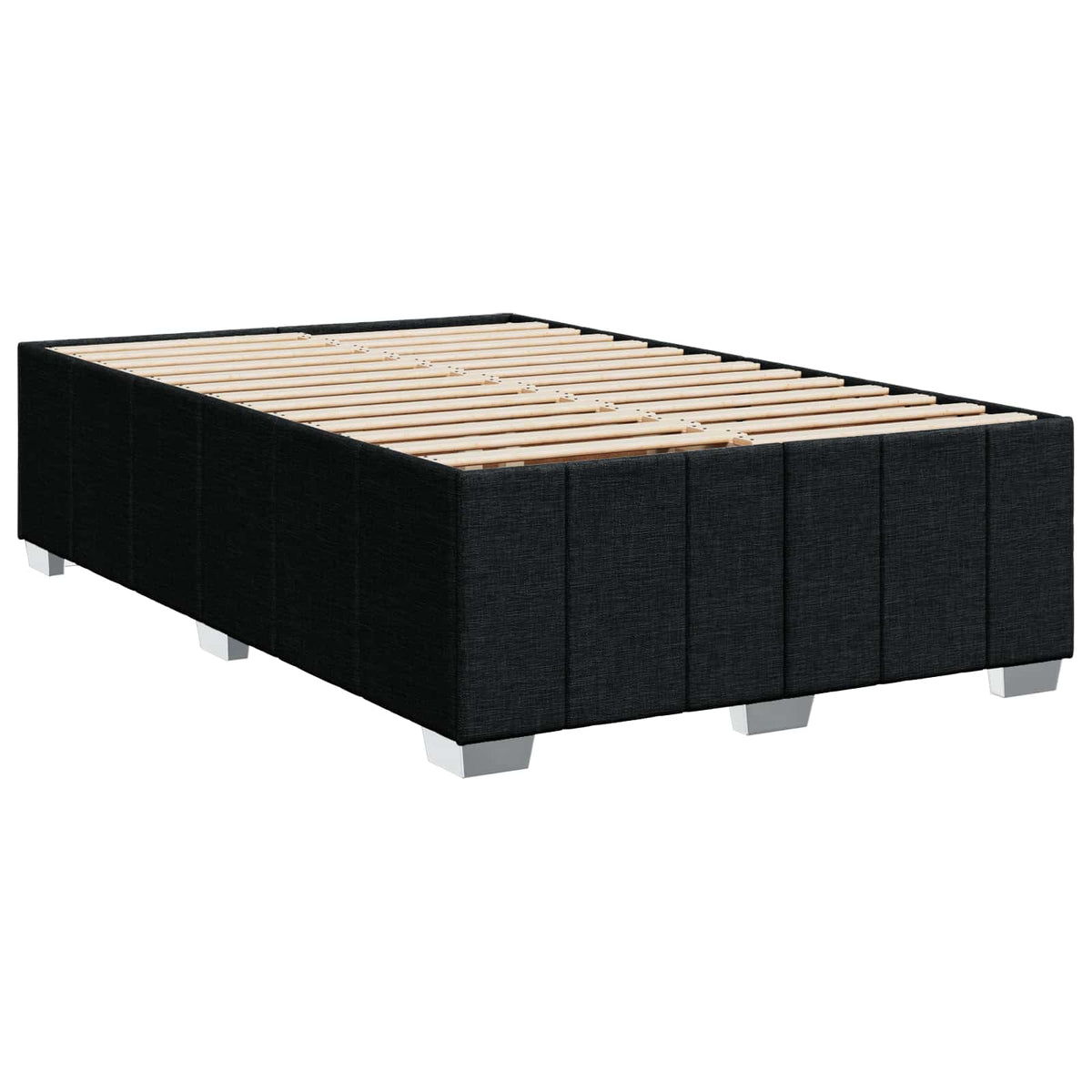 Boxspring krevet s madracem Crna 120 x 190 cm Tkanina