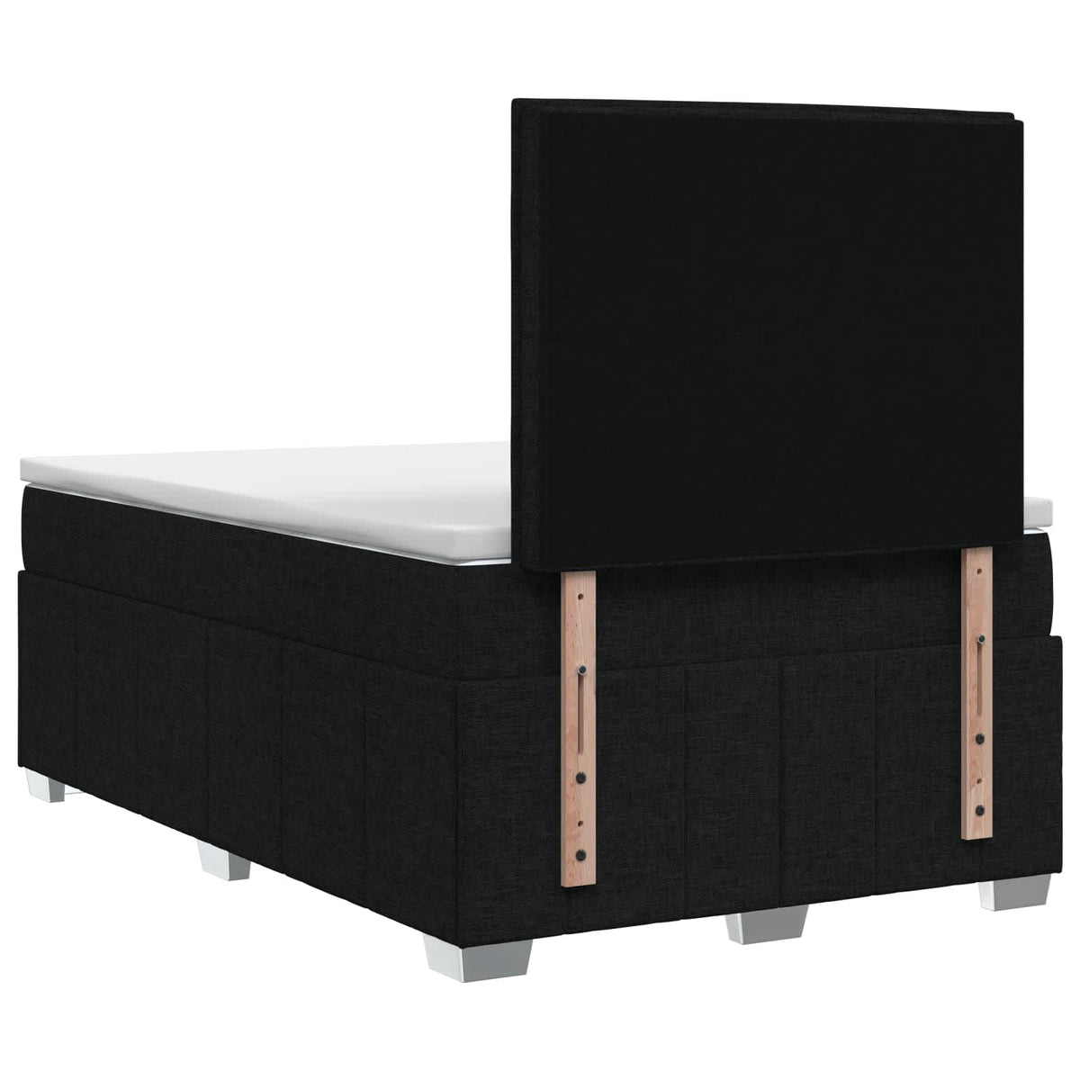 Boxspring krevet s madracem Crna 120 x 190 cm Tkanina