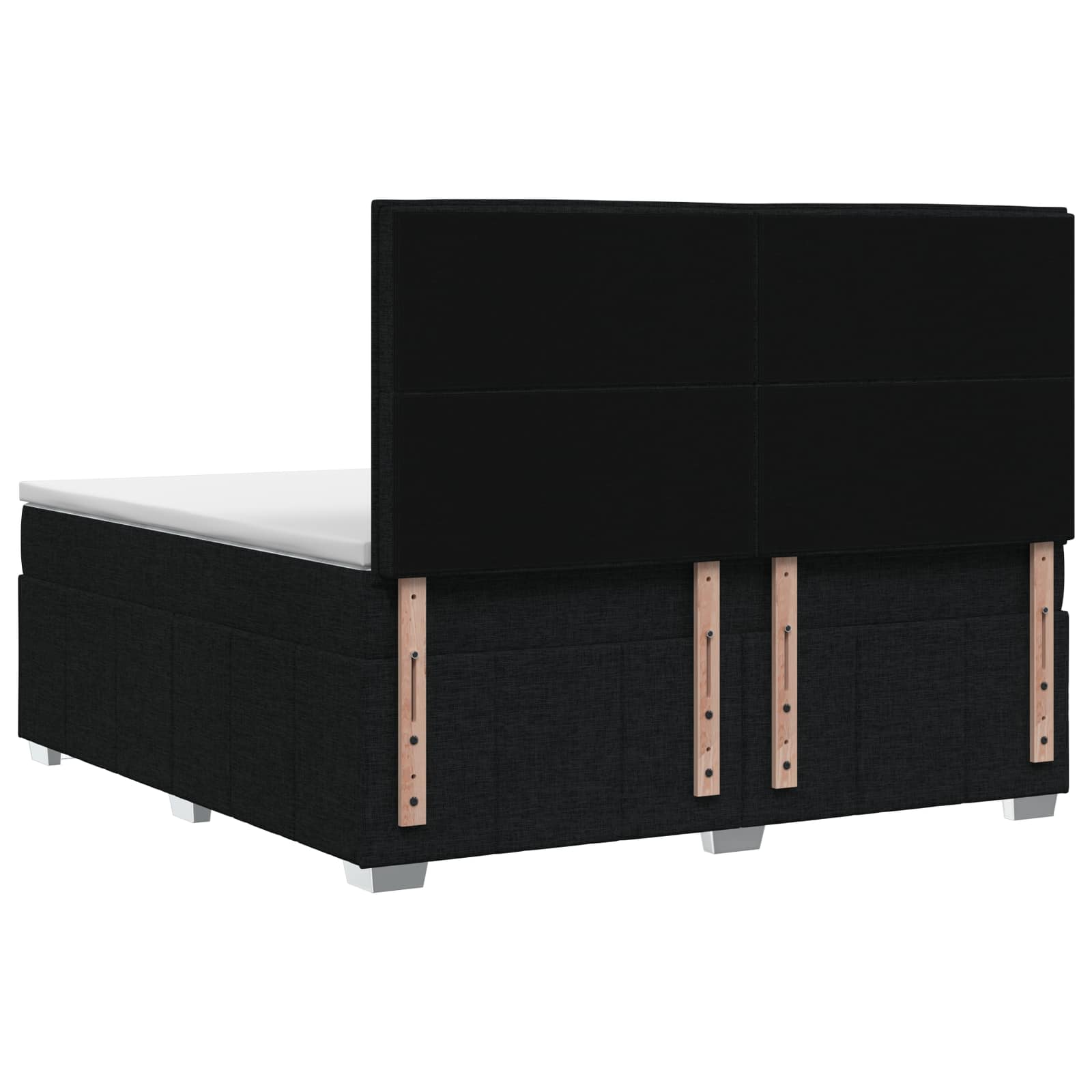 Boxspring krevet s madracem Crna 140 x 200 cm Tkanina