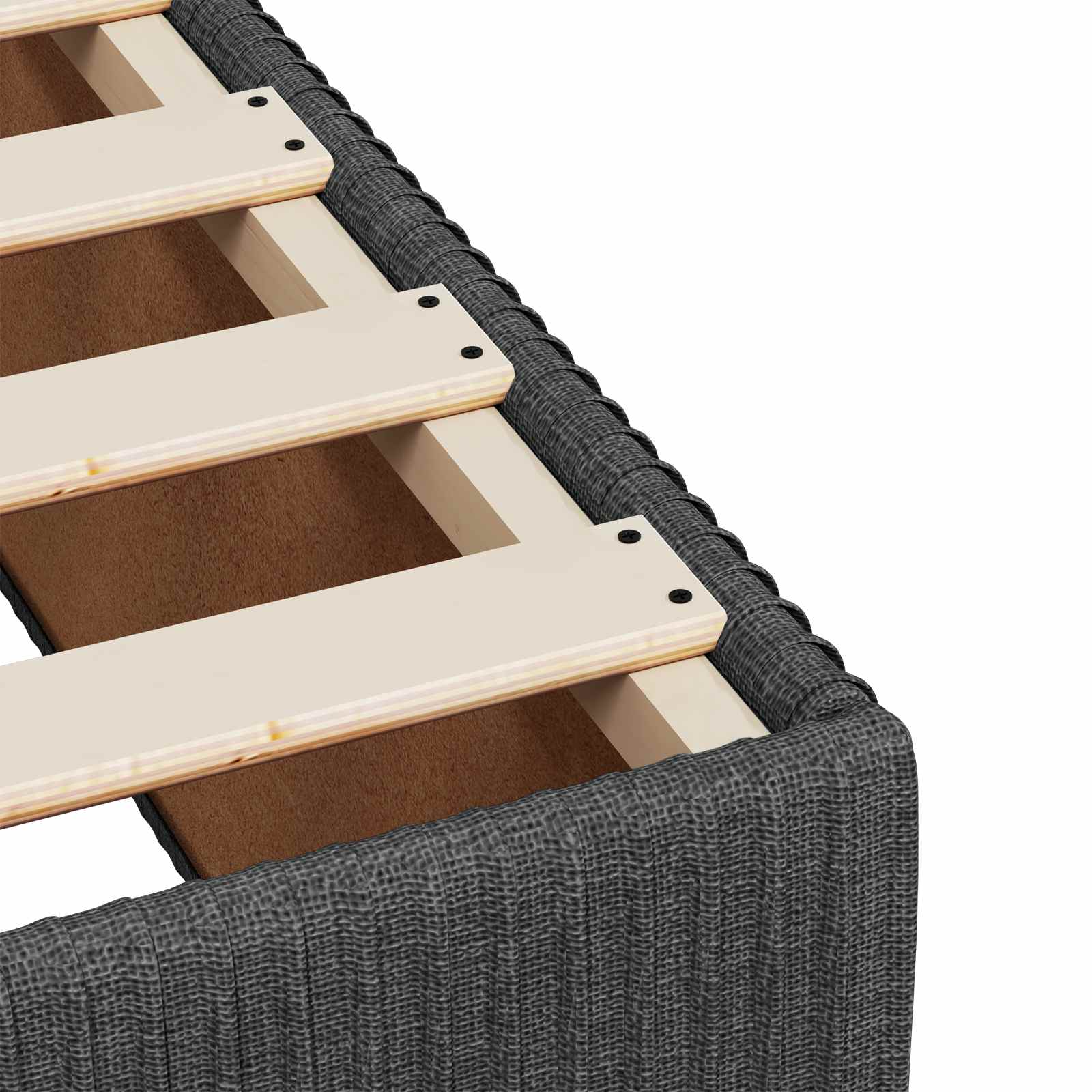 Boxspring krevet s madracem Tamnosiva 100 x 200 cm Tkanina