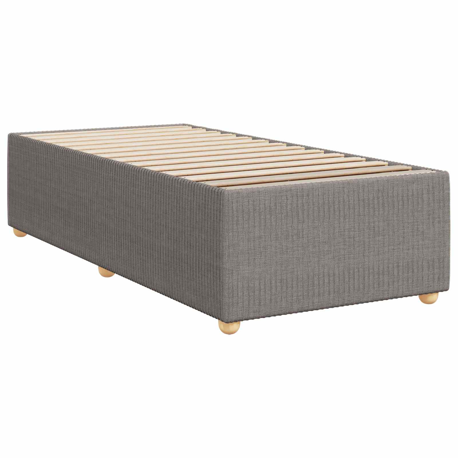 Boxspring krevet s madracem Sivosmeđa 100 x 200 cm Tkanina