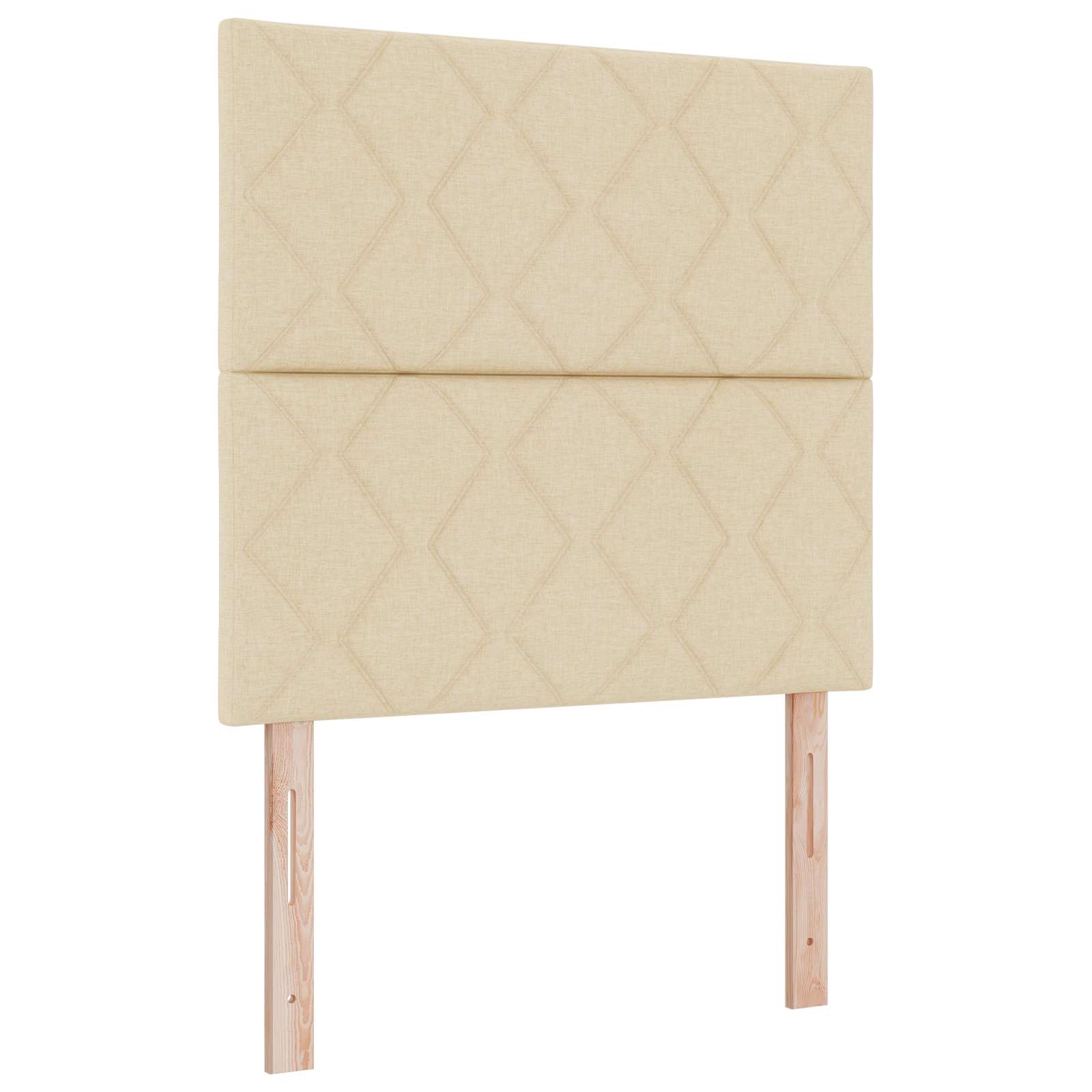 Boxspring krevet s madracem Krem 100 x 200 cm Tkanina