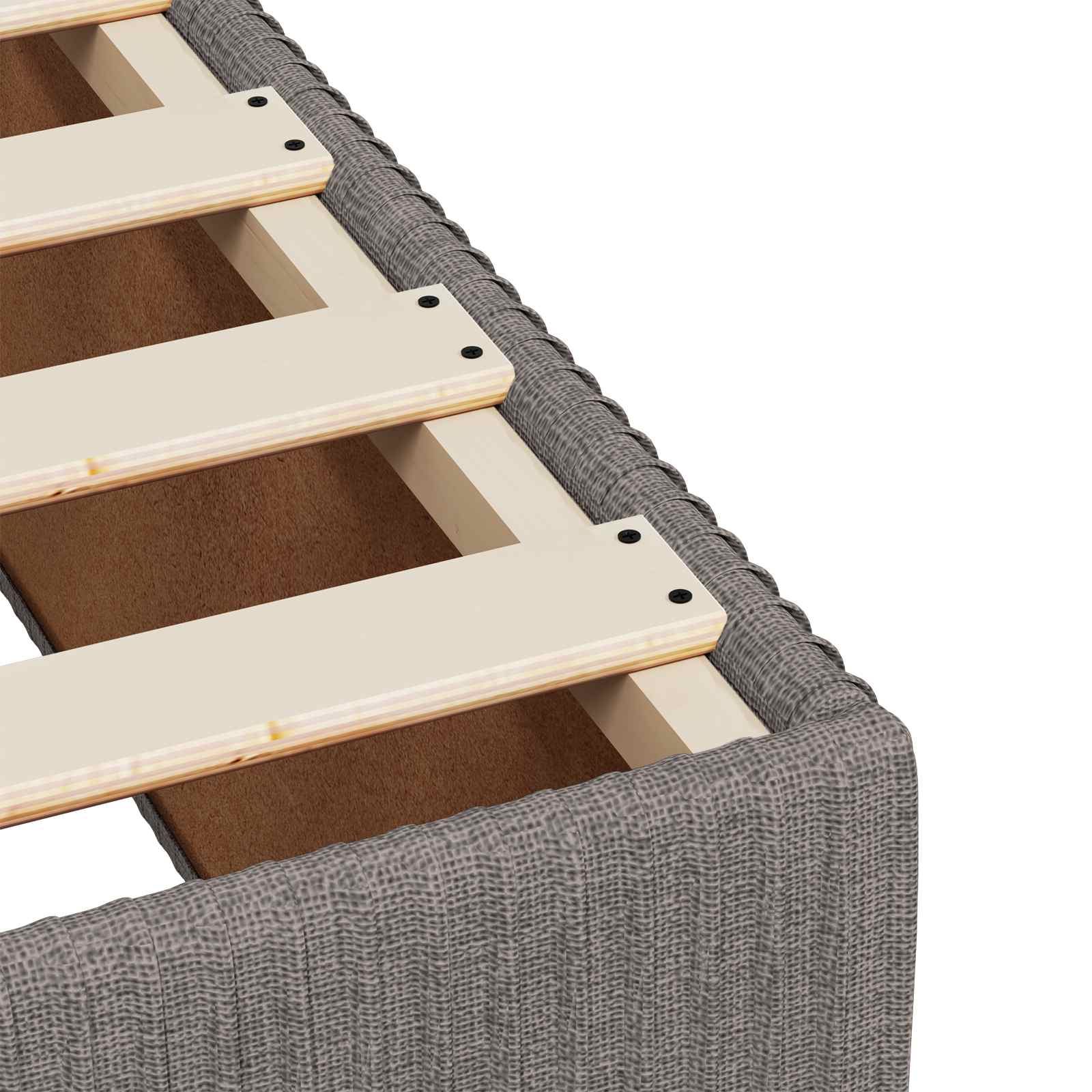 Boxspring krevet s madracem Sivosmeđa 140 x 190 cm Tkanina