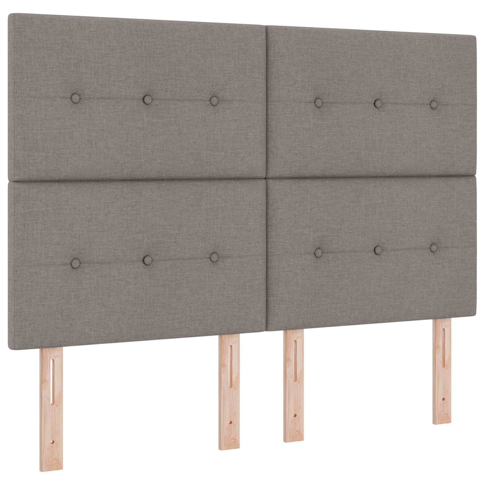 Boxspring krevet s madracem Sivosmeđa 140 x 190 cm Tkanina