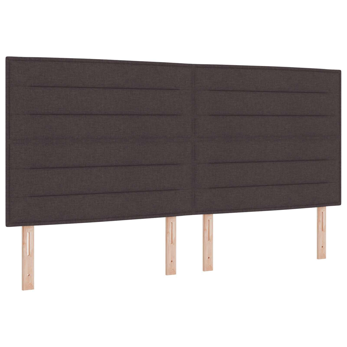 Boxspring krevet s madracem Tamno smeđa 200 x 200 cm Tkanina