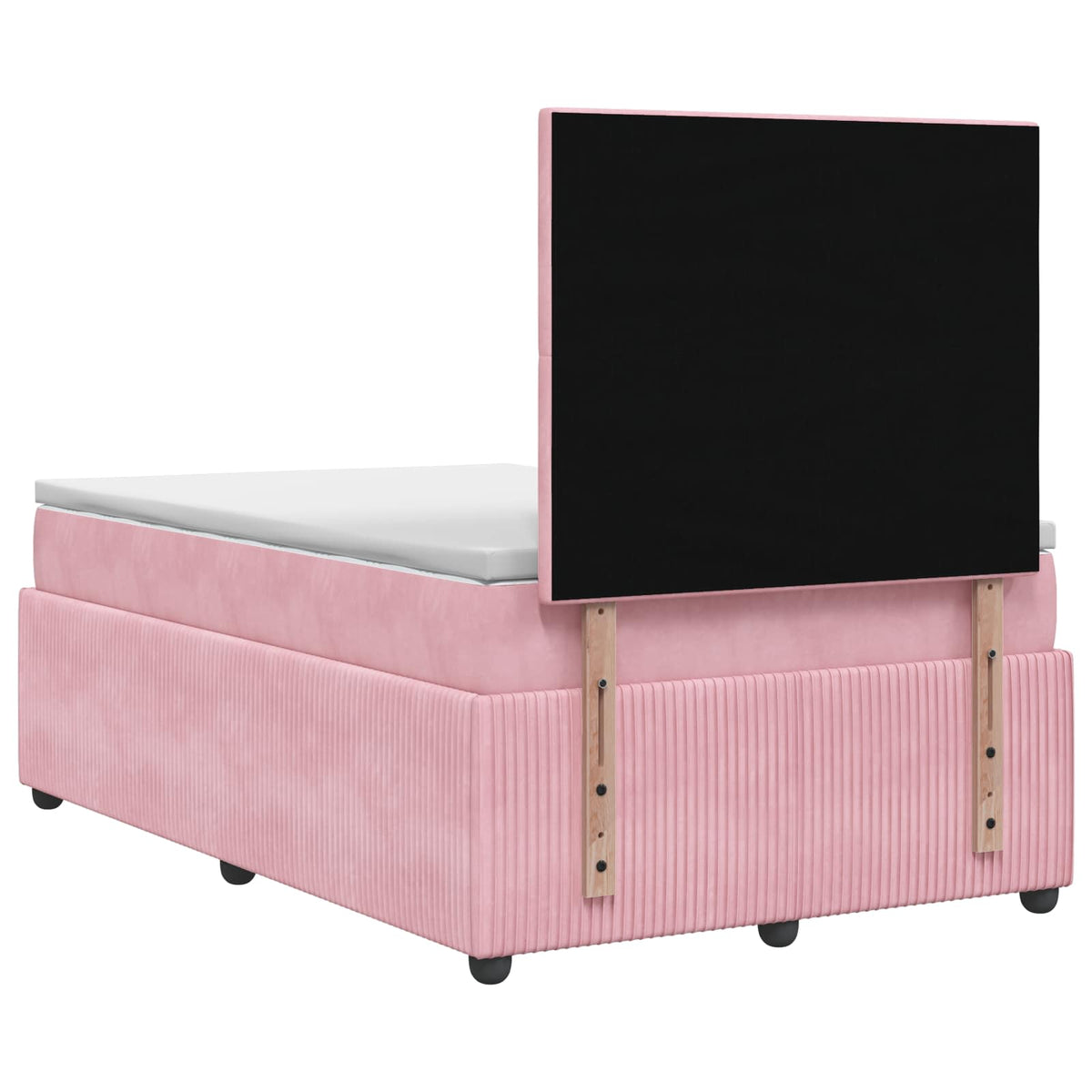 Boxspring krevet s madracem Ružičasta 120 x 190 cm Baršun
