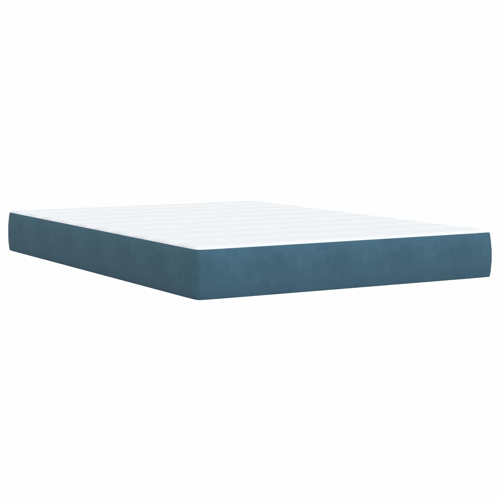 Boxspring krevet s madracem Plava 160 x 200 cm Baršun