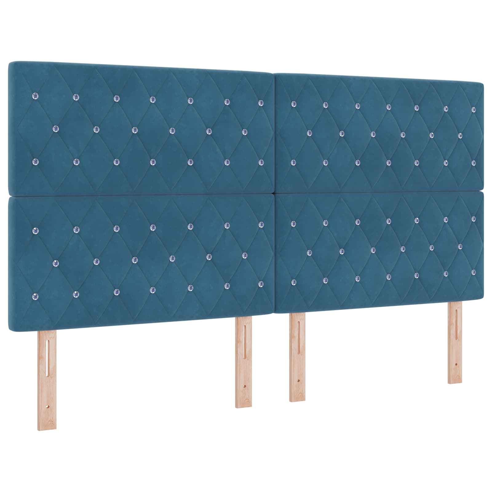 Boxspring krevet s madracem Plava 180 x 200 cm Baršun