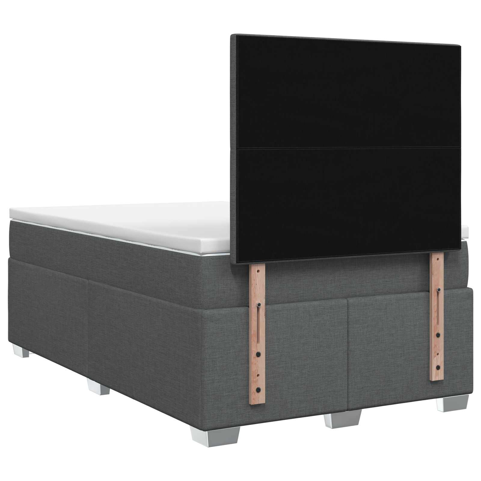 Boxspring krevet s madracem Tamnosiva 120 x 190 cm Tkanina
