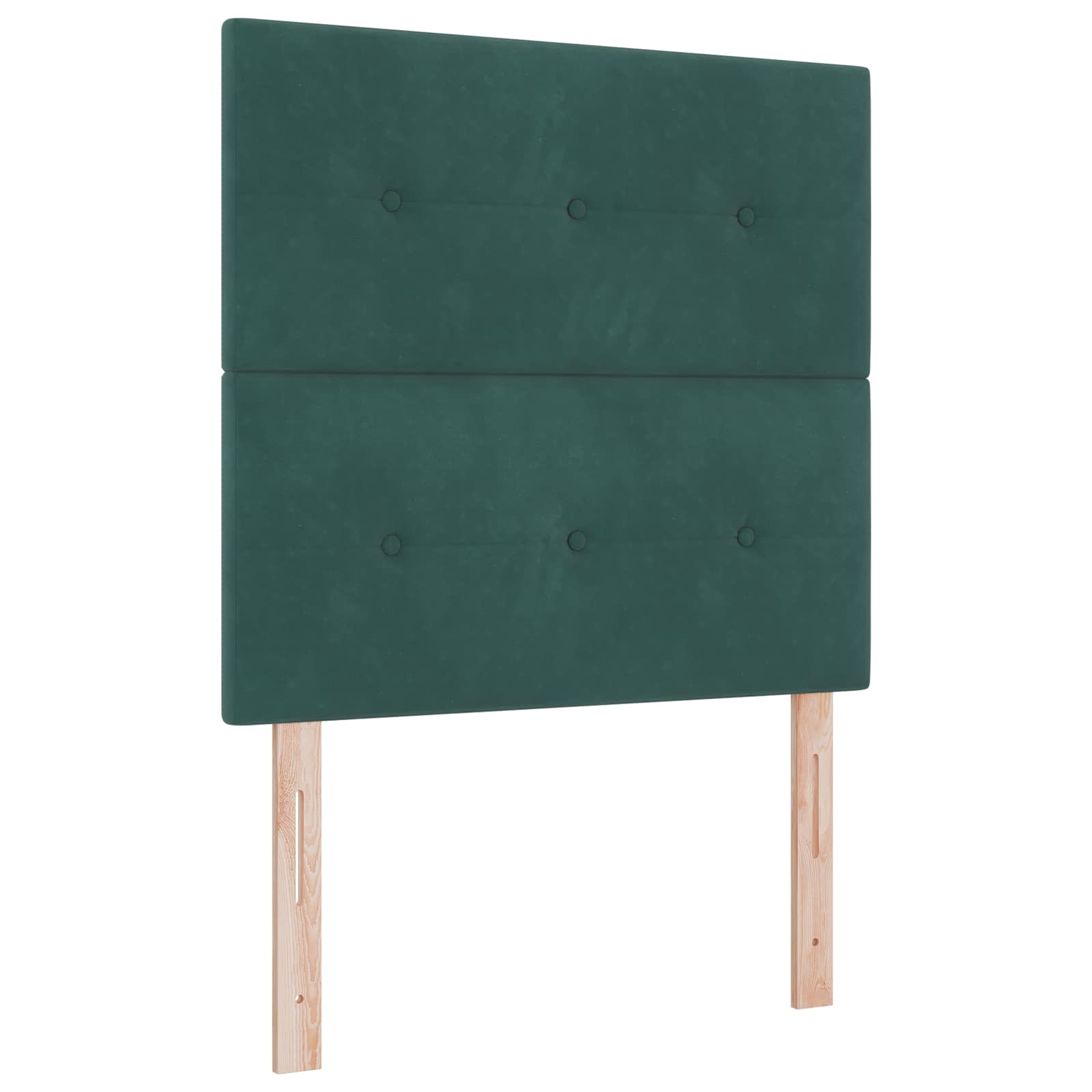 Boxspring krevet s madracem Tamnozelena 80 x 200 cm Baršun
