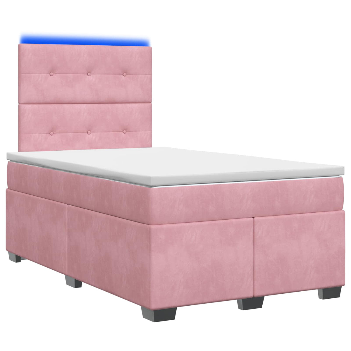 Boxspring krevet s madracem Ružičasta 120 x 200 cm Baršun