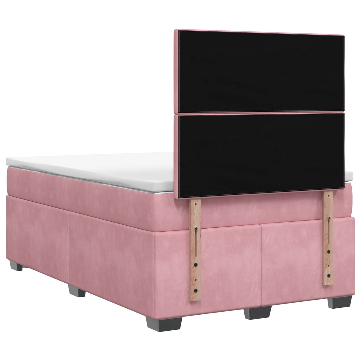 Boxspring krevet s madracem Ružičasta 120 x 200 cm Baršun