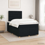 Boxspring krevet s madracem Crna 120 x 190 cm Tkanina