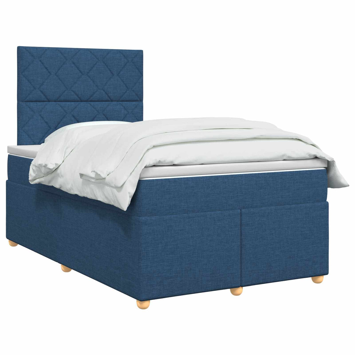 Boxspring krevet s madracem Plava 120 x 190 cm Tkanina