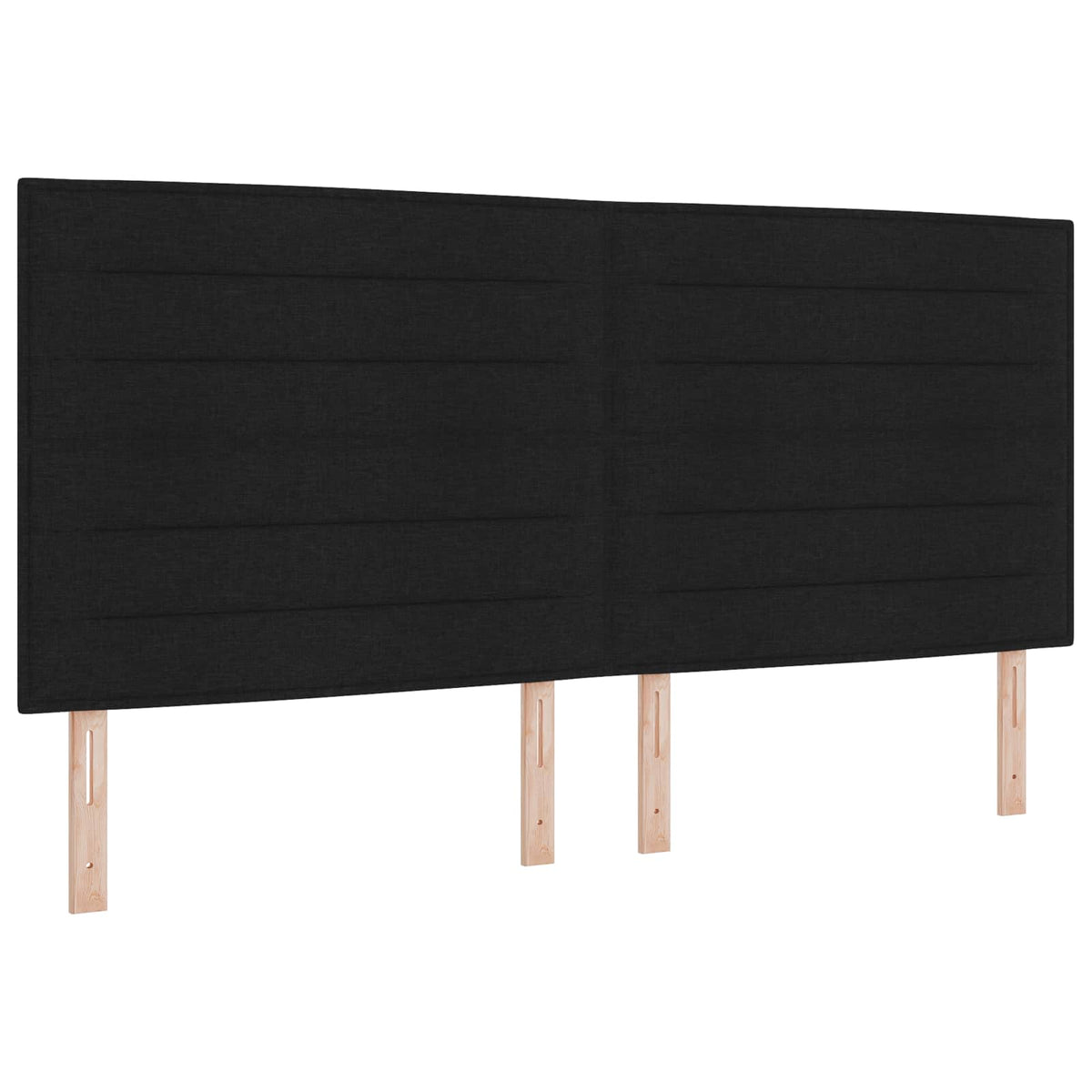 Boxspring krevet s madracem Crna 200 x 200 cm Tkanina