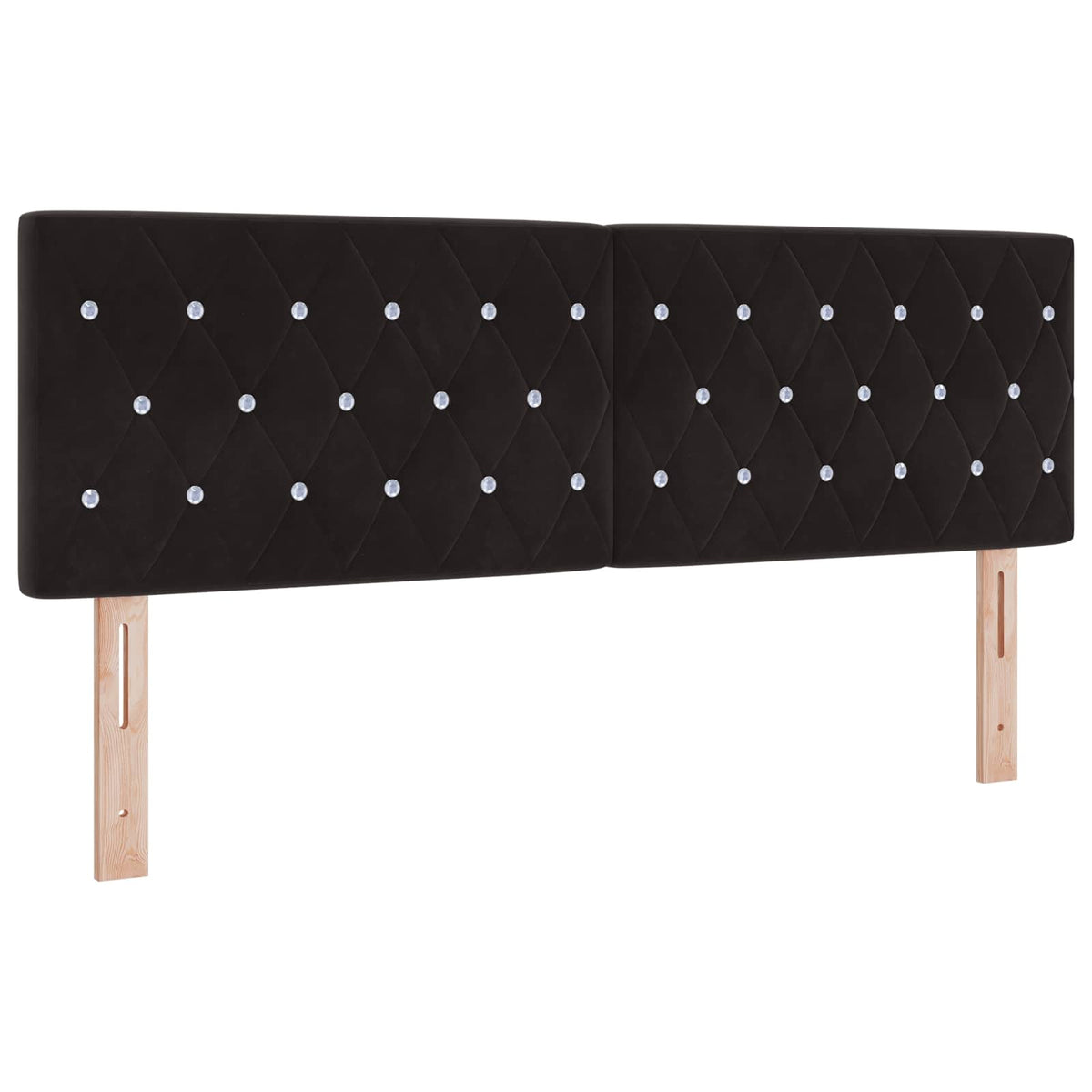 Podesivi krevet s madracem Crna 160 x 200 cm Baršun