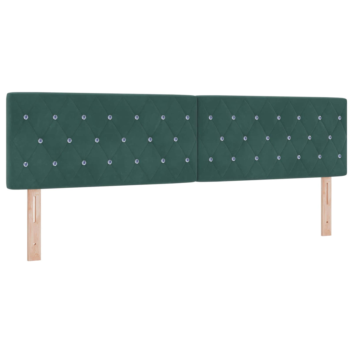 Podesivi krevet s madracem Tamnozelena 180 x 200 cm Baršun