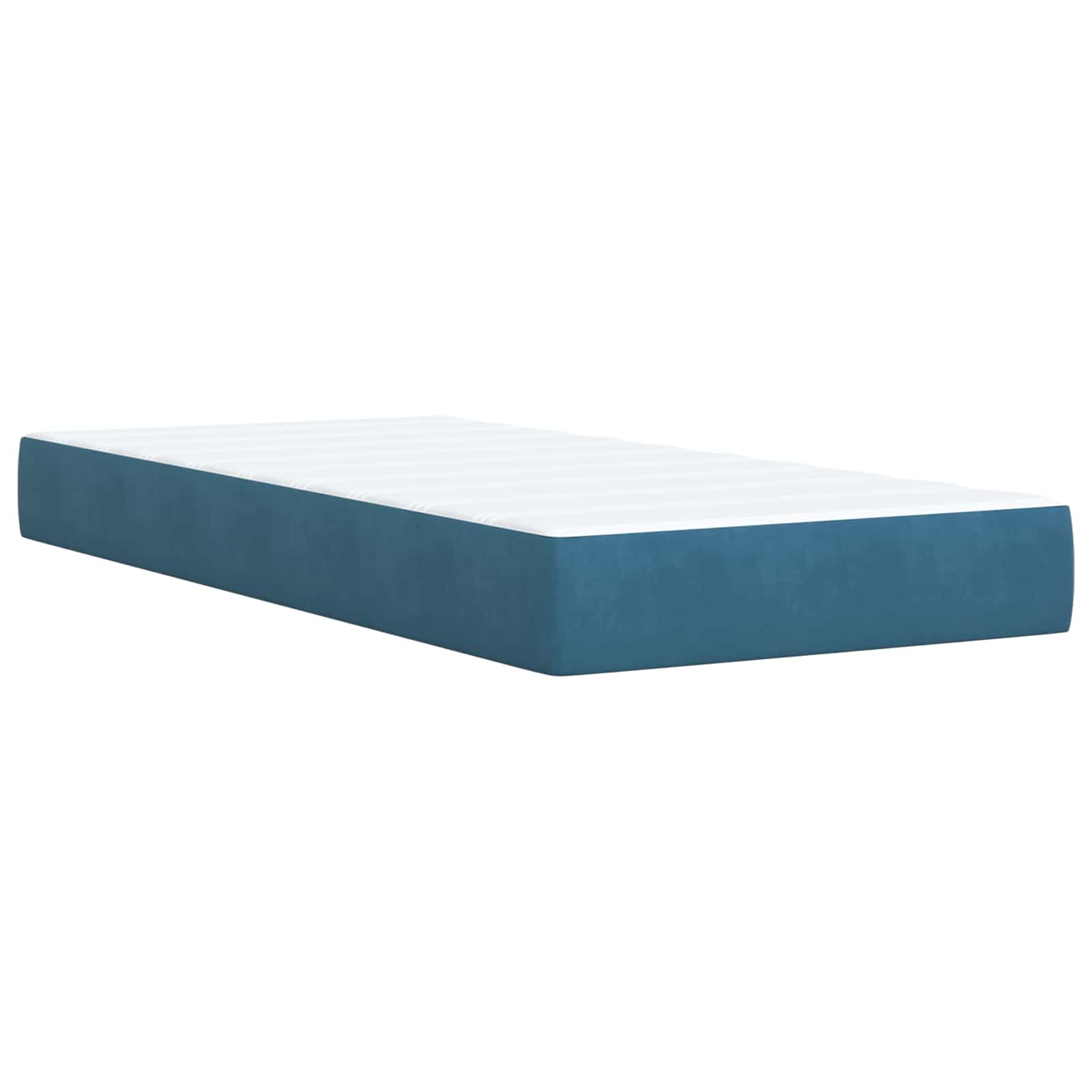 Podesivi krevet s madracem Tamno plava 90 x 200 cm Baršun