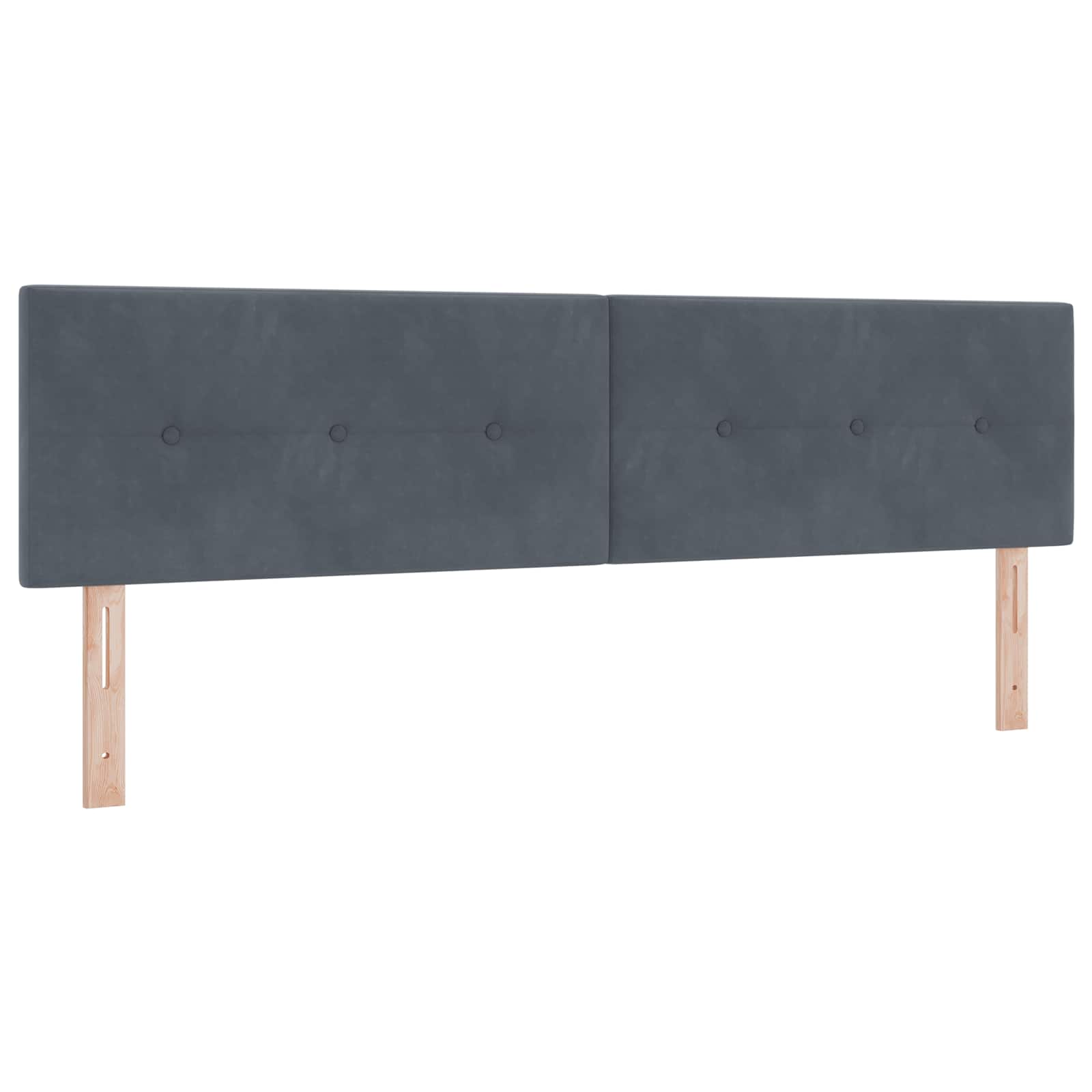Podesivi krevet s madracem Tamnosiva 180 x 200 cm Baršun