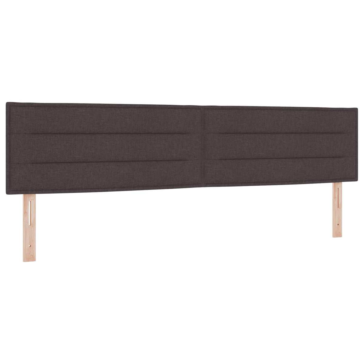 Podesivi krevet s madracem 2 pcs Tamno smeđa Tkanina