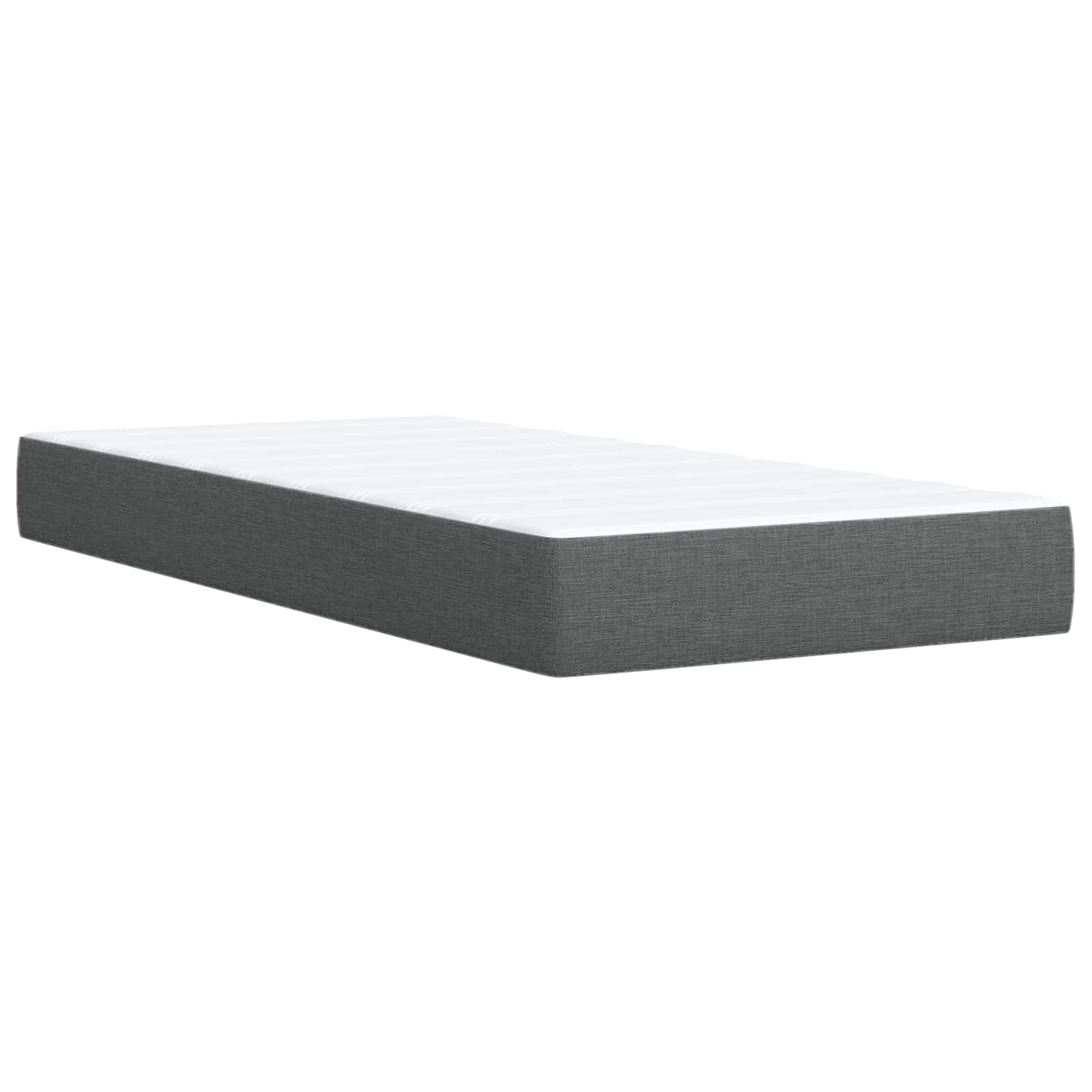 Krevet od pjene s madracem i LED-om Tamnosiva 90 x 200 cm