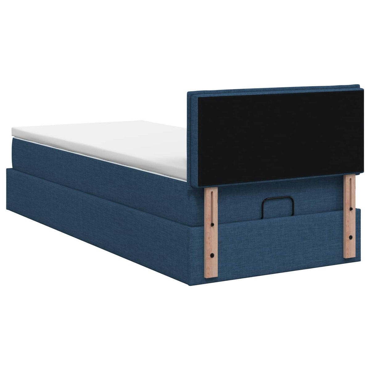 Krevet od pjene s madracem i LED-om Plava 100 x 200 cm Tkanina