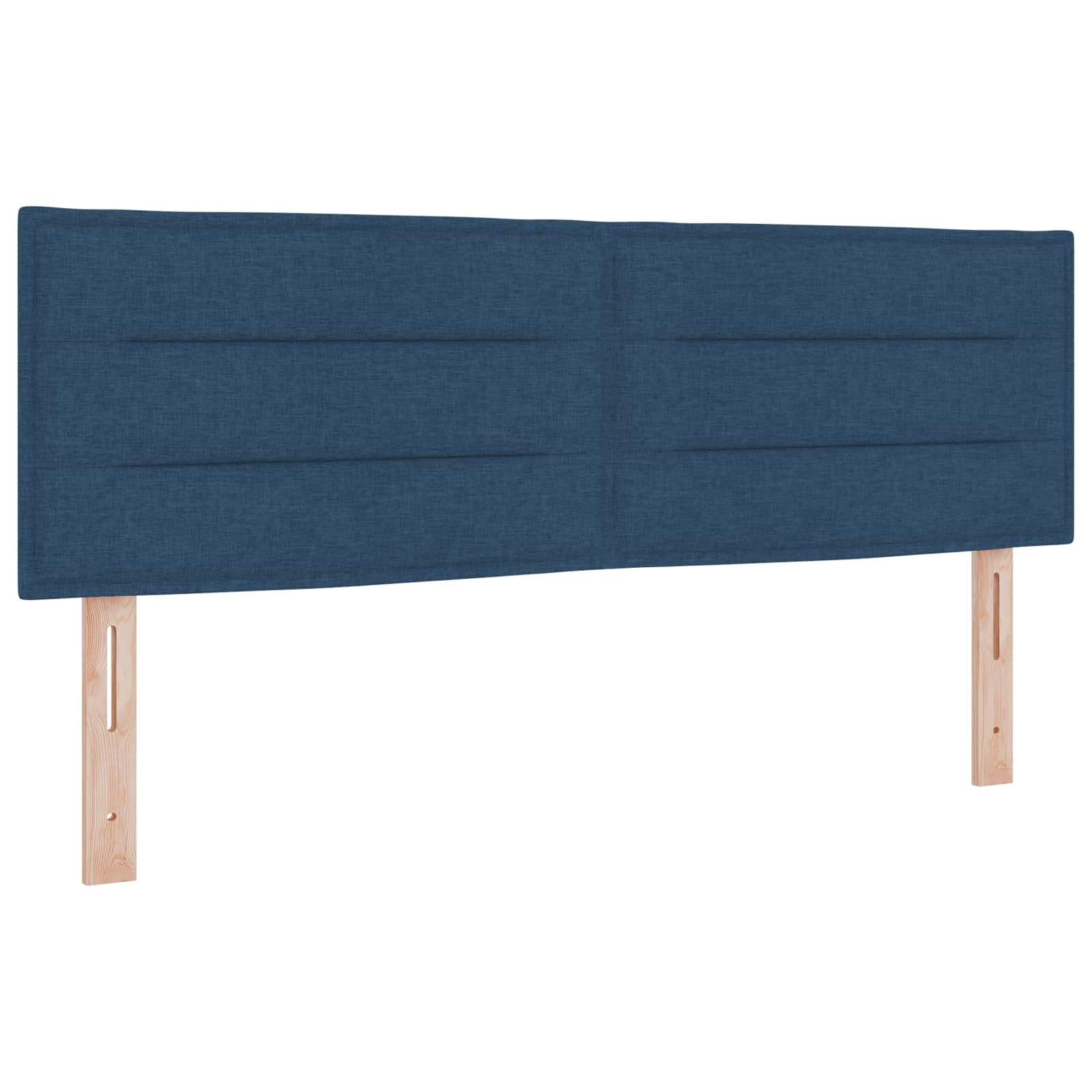 Krevet od pjene s madracem i LED-om Plava 140 x 200 cm Tkanina