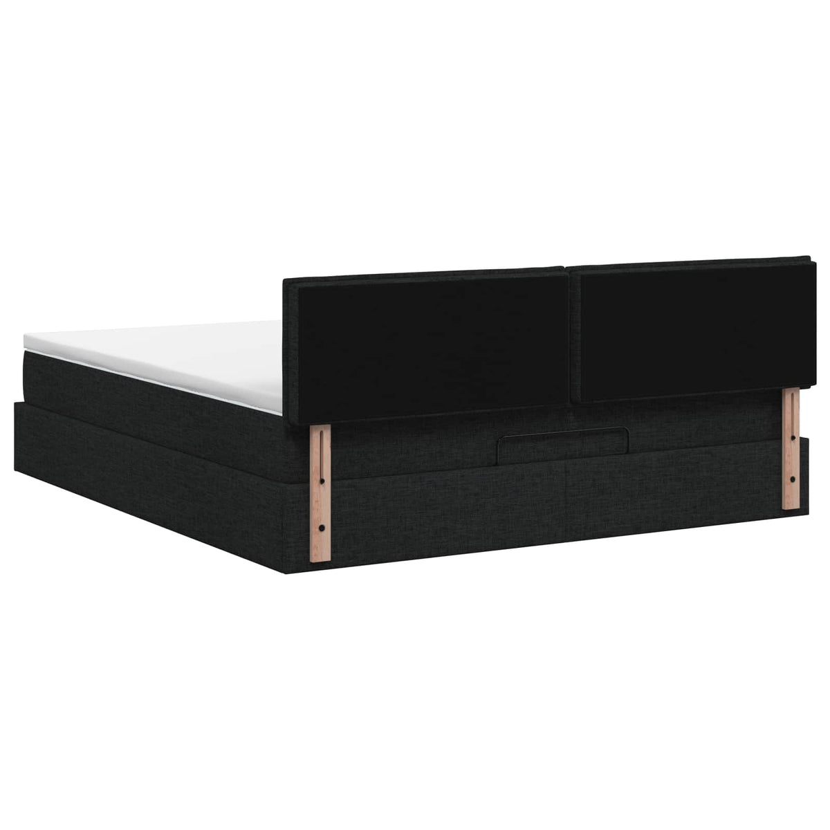 Krevet od pjene s madracem i LED-om Crna 180 x 200 cm Tkanina