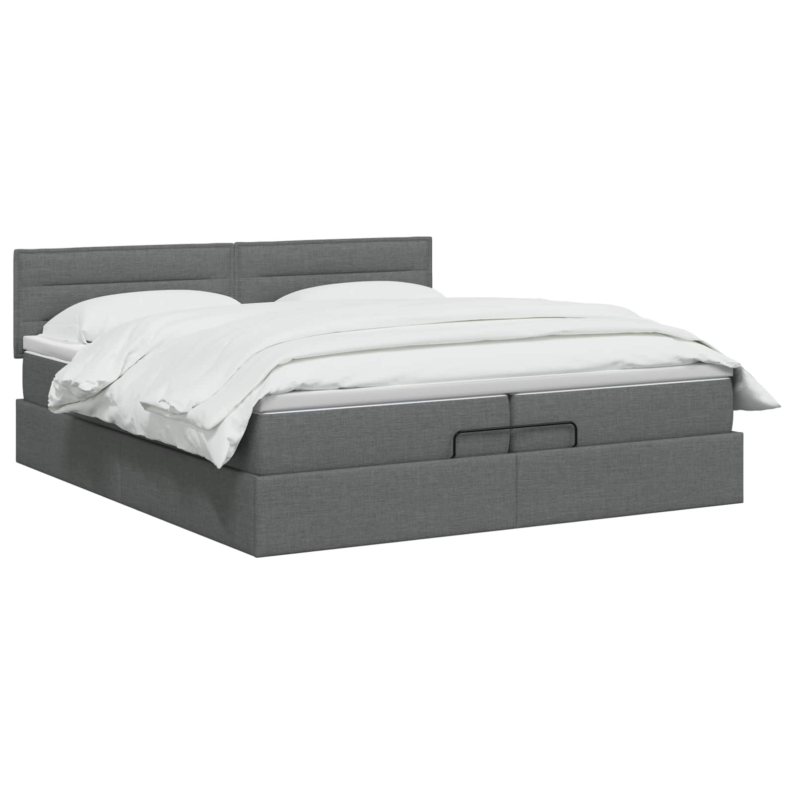 Krevet od pjene s madracem i LED-om Tamnosiva 200 x 200 cm