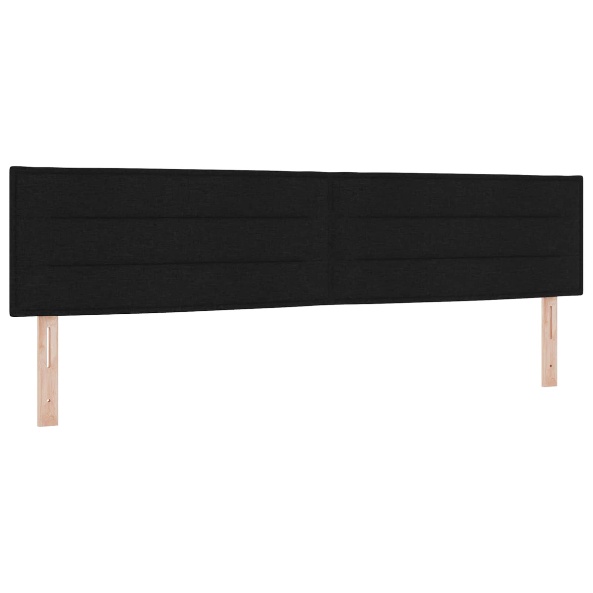 Krevet od pjene s madracem i LED-om Crna 200 x 200 cm Tkanina