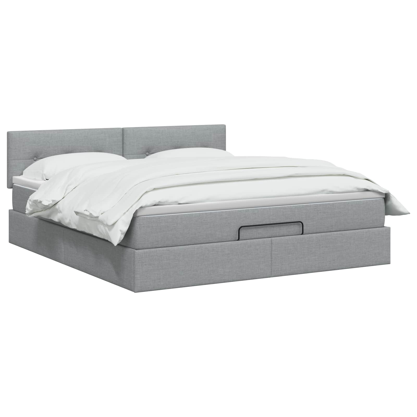 Krevet od pjene s madracem i LED-om Svjetlosiva 140 x 190 cm