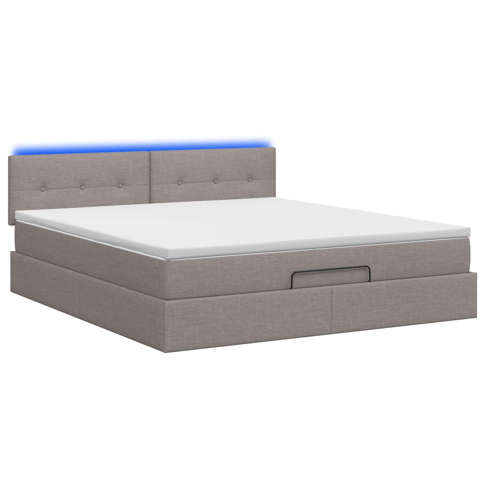 Krevet od pjene s madracem i LED-om Sivosmeđa 140 x 190 cm
