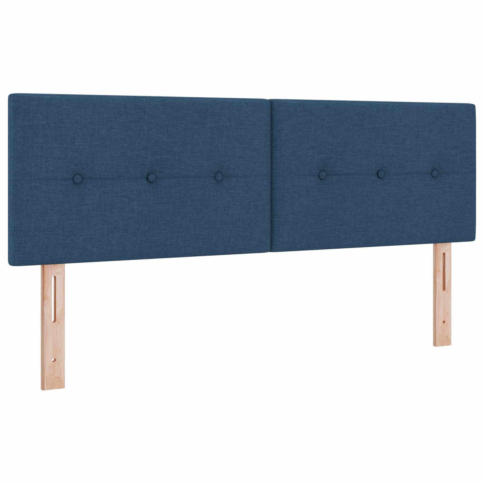 Krevet od pjene s madracem i LED-om Plava 140 x 200 cm Tkanina