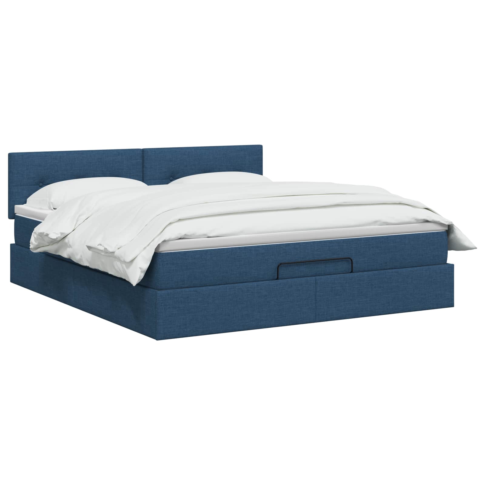 Krevet od pjene s madracem i LED-om Plava 140 x 200 cm Tkanina