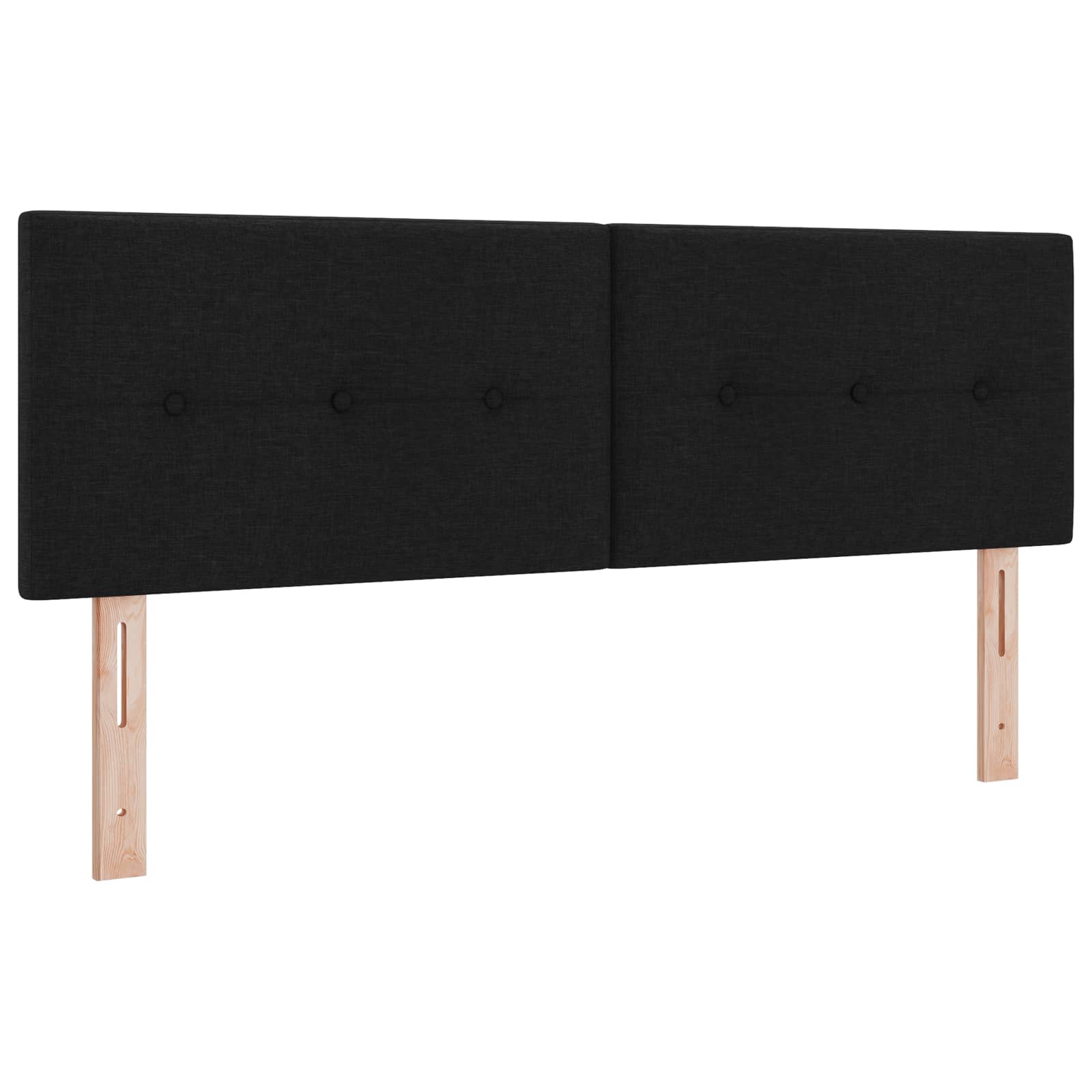 Krevet od pjene s madracem i LED-om Crna 160 x 200 cm Tkanina