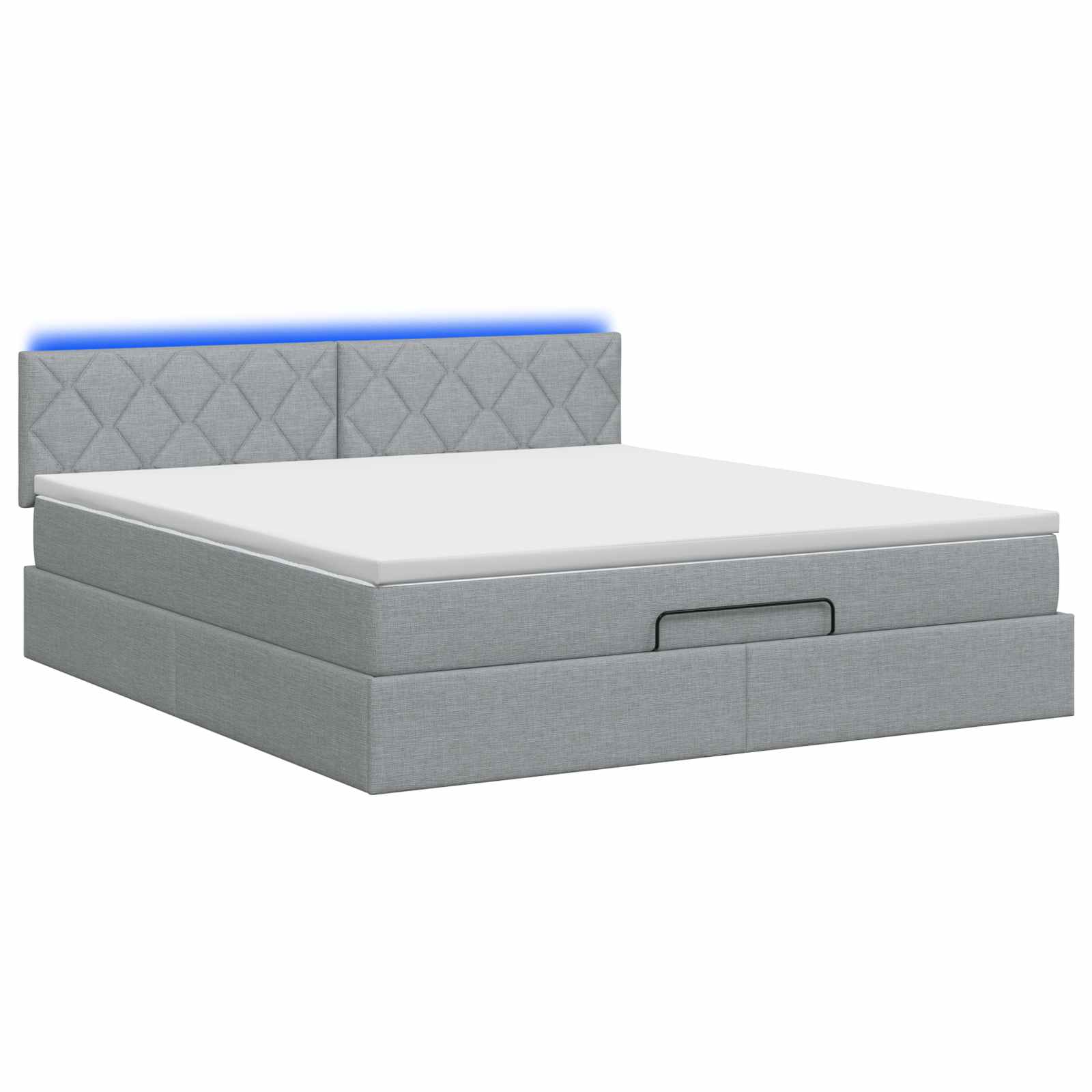 Krevet od pjene s madracem i LED-om Svjetlosiva 140 x 190 cm