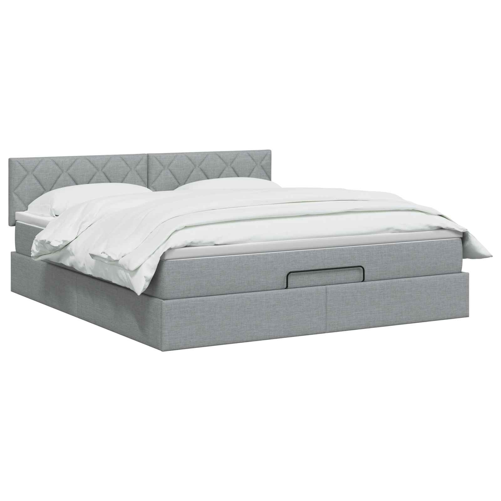 Krevet od pjene s madracem i LED-om Svjetlosiva 140 x 190 cm