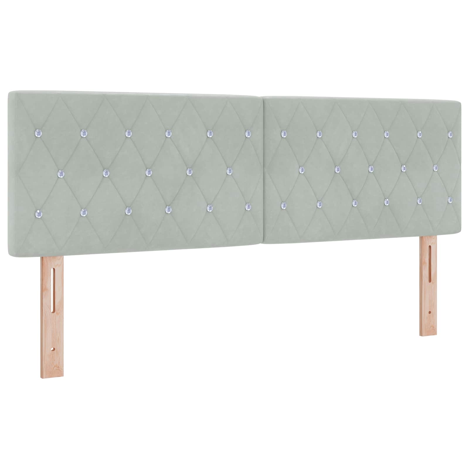 Krevet od pjene s madracem i LED-om Svjetlosiva 140 x 190 cm