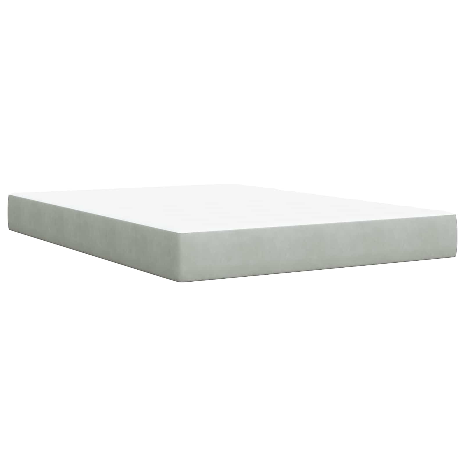 Krevet od pjene s madracem i LED-om Svjetlosiva 140 x 190 cm