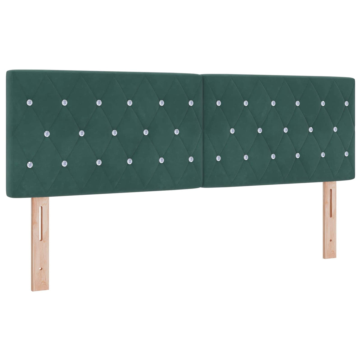Krevet od pjene s madracem i LED-om Tamnozelena 160 x 200 cm