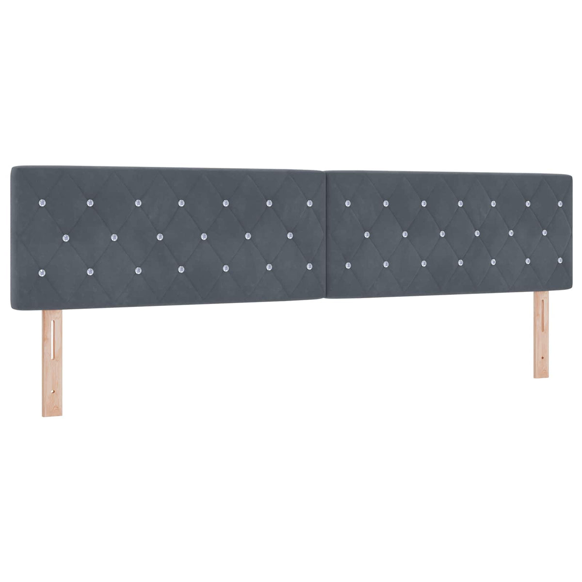 Krevet od pjene s madracem i LED-om Tamnosiva 200 x 200 cm