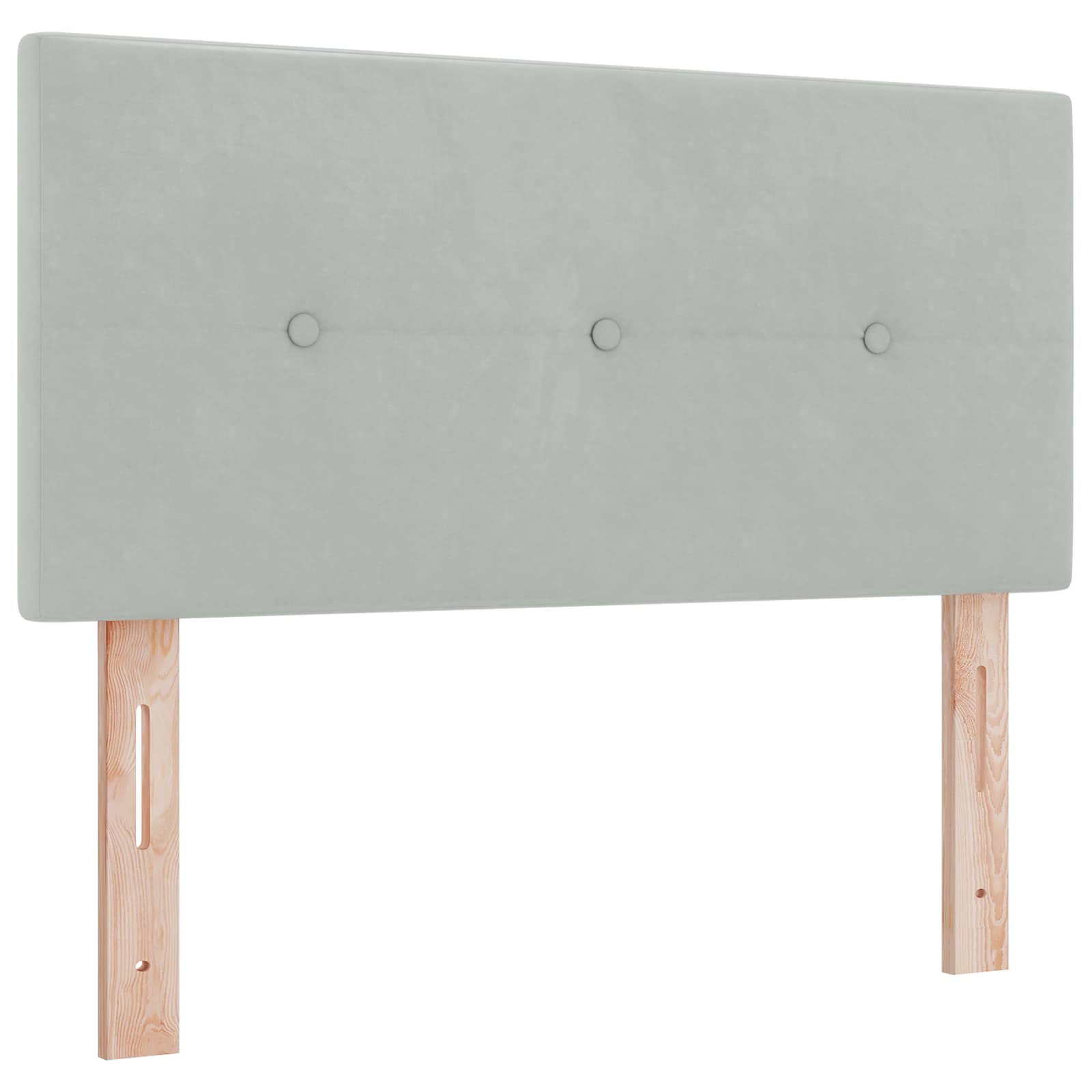 Krevet od pjene s madracem i LED-om Svjetlosiva 100 x 200 cm