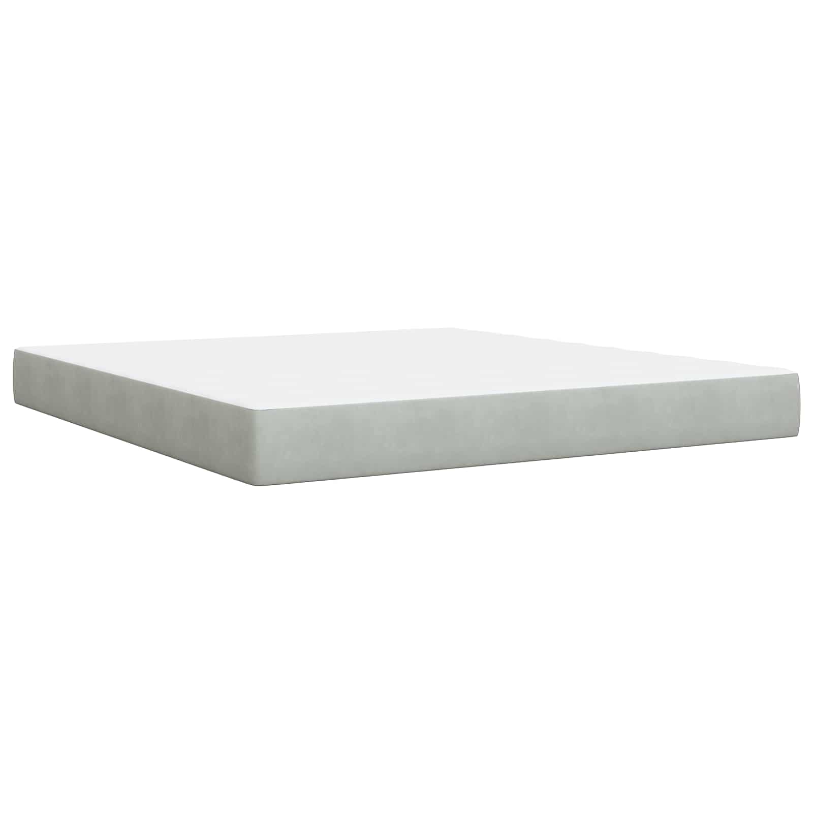 Krevet od pjene s madracem i LED-om Svjetlosiva 180 x 200 cm
