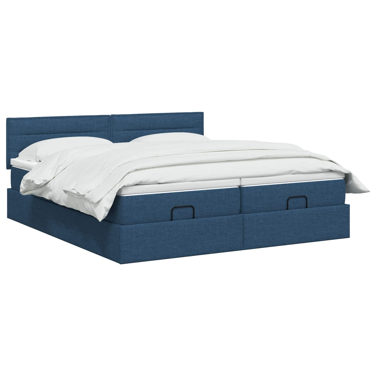 Krevet od pjene s madracem i LED-om Plava 180 x 200 cm Tkanina