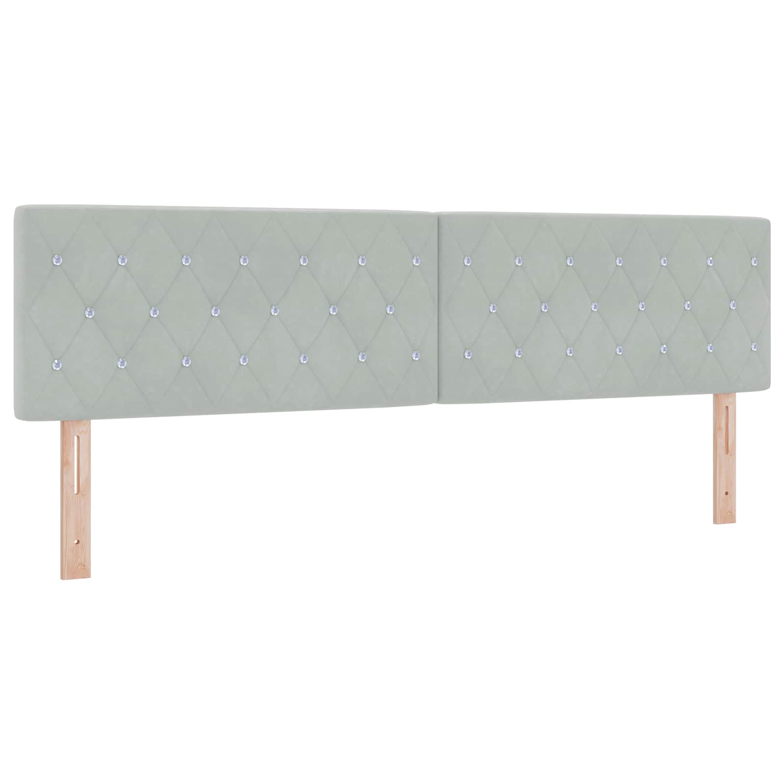Krevet od pjene s madracem i LED-om Svjetlosiva 180 x 200 cm
