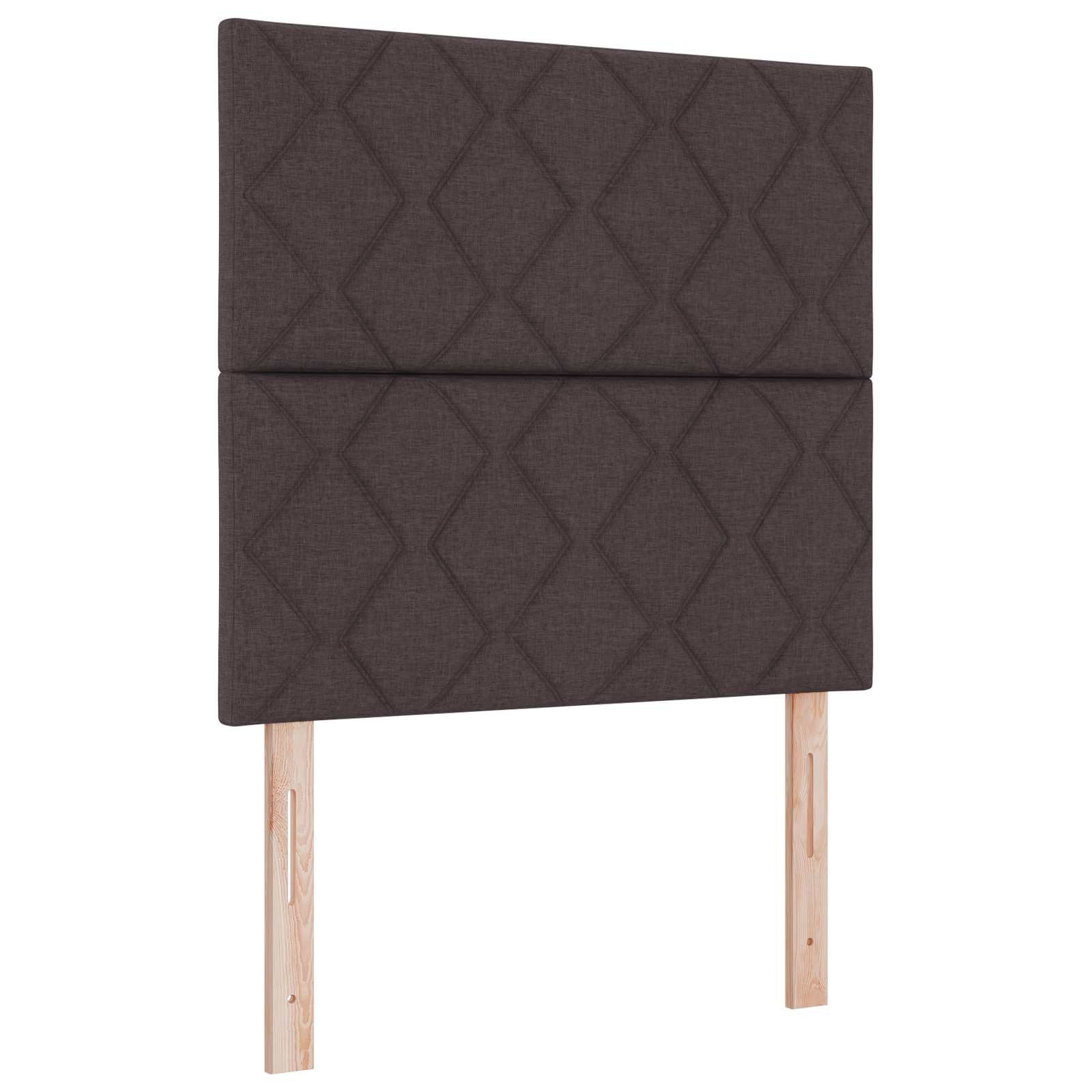Podesivi krevet s madracem Tamno smeđa 120 x 190 cm Tkanina