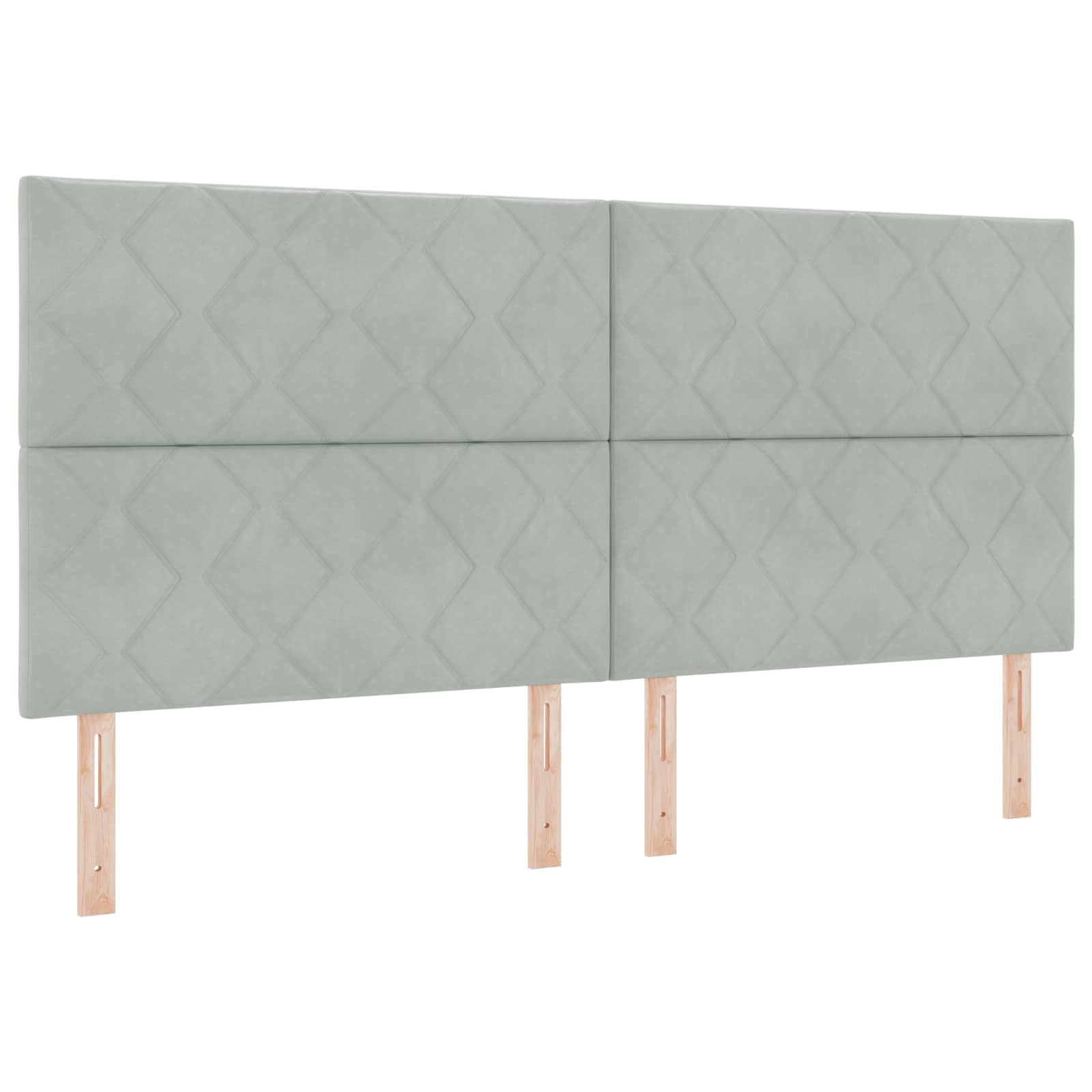 Podesivi krevet s madracem Svjetlosiva 200 x 200 cm Baršun