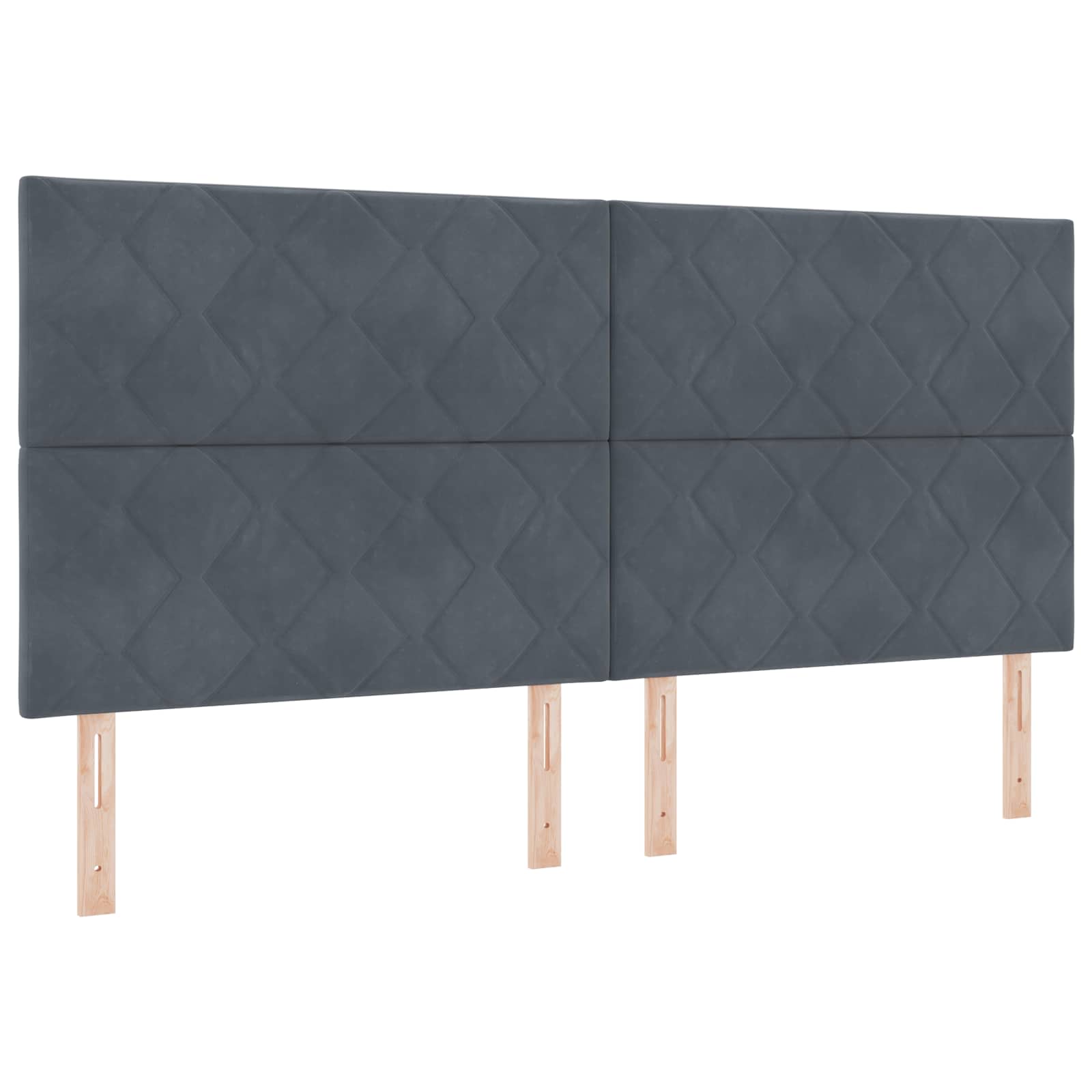 Podesivi krevet s madracem Tamnosiva 200 x 200 cm Baršun