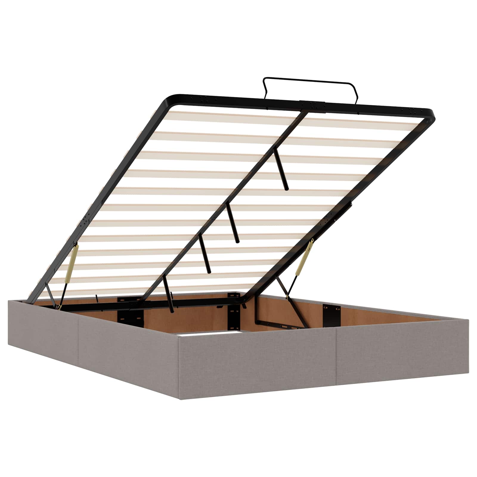 Krevet od pjene s madracem i LED-om Sivosmeđa 140 x 190 cm